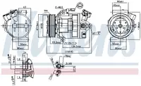 Compresor Ac Clima Nissan Primastar; Opel Vivaro A; Renault Espace Iv, Laguna Ii, Trafic Ii, Vel Satis M9r630-M9r859 Dupa 2005