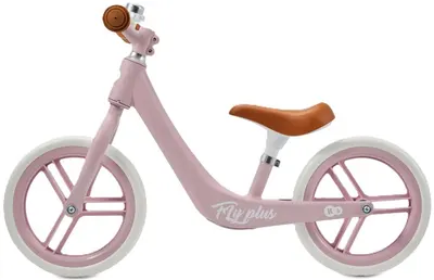 Bicicletă de echilibru KinderKraft - Fly Plus, Powder Pink, 12''