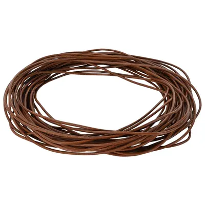 vidaXL Cord din Piele 1 Maro deschis Ø2 mm x 5 m Piele