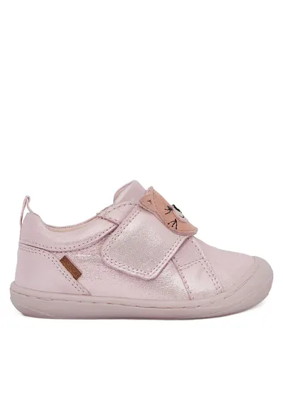 Pantofi copii - piele naturala - roz - sistem inchidere Velcro - 65875 - Roz