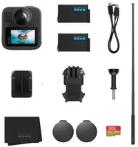 Cameră de acțiune GoPro - Pachet accesorii Max2, neagră