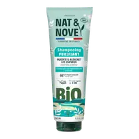Sampon purifiant pentru par gras cu extract de urzica Bio, 250ml, Nat&Nove