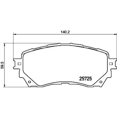 Set placute frana, frana disc BREMBO P 49 048