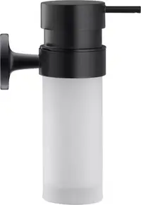 Dozator sapun baie Duravit Starck T 0099354600, montare pe perete, 250 ml, sticla/metal, Negru mat