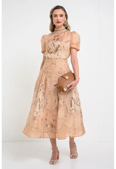Bluza de matase si in Rebellion - Caramel