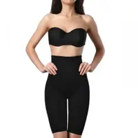 Corset Modelator cu Talie Înaltă și Bandă cu Silicon, Negru