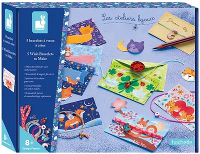 Trusă creativă Janod - Brățări DIY cu 5 dorințe