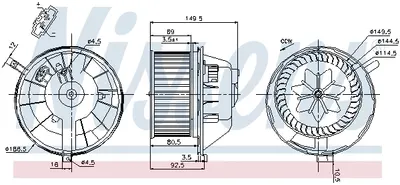 Ventilator Habitaclu Potrivit Audi A3, Q3; Seat Alhambra, Altea, Altea Xl, Leon, Toledo Iii; Skoda Octavia Ii, Superb Ii, Yeti; Vw Beetle, Caddy Alltrack, Caddy Alltrack Minivan 1.0-3.6 02.03