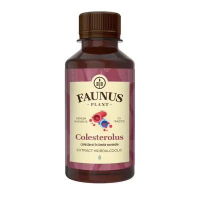 Tinctura pentru colesterol si trigliceride Colesterolus, 200ml, Faunus Plant