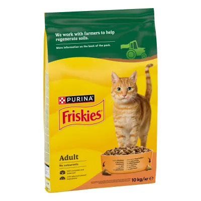 FRISKIES Cat, Adult, Pisica, Pui si Legume, 10 kg