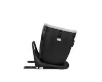 Scaun auto cu isofix pentru copii KikkaBoo i-View i-SIZE Light Grey 40-150 cm,recomandat de la nastere,rear facing pana la 105 cm,pozitie de somn,sezut rotativ,SPS,tetiera reglabila