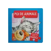 Prima mea carte cu puzzle. Pui de animale - Hardcover - ***