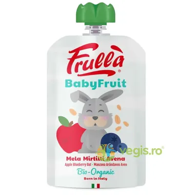 Piure pentru Copii +6 Luni cu Mar, Afine si Ovaz Ecologic/Bio 100g