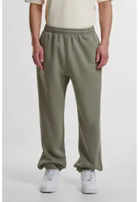Pantaloni de trening cu croiala relaxed-fit si buzunare - Verde stins