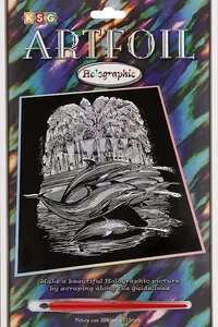 Set creativ pentru gravura KSG Crafts - Delfini