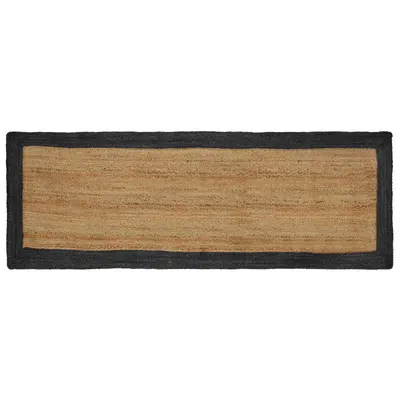 vidaXL Covor de zonă Gri închis 80 x 200 cm Iută