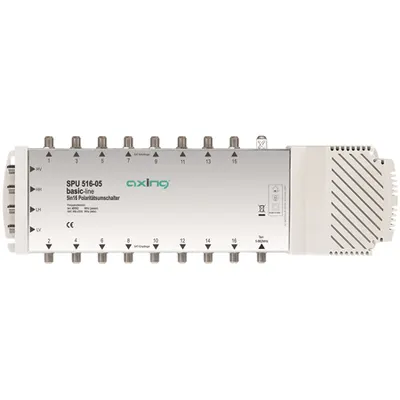 Multiswitch 5 IN 16 OUT pt. LNB Quattro+Quad,SPU 516-05
