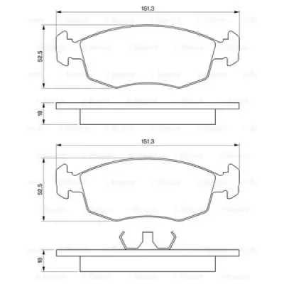 Set placute frana, frana disc BOSCH 0 986 469 070