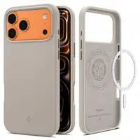 Husa MagSafe pentru Apple iPhone 17 Pro Max, Spigen, Silicone Fit, Crem ACS10272
