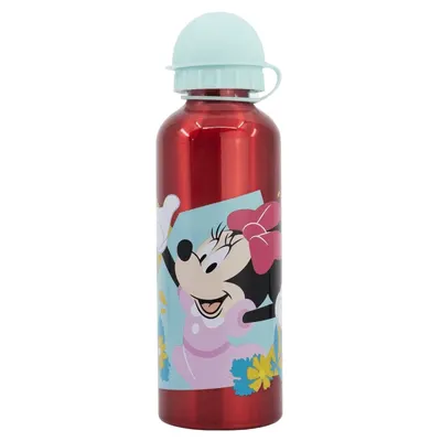 Sticla de apa, pentru copii, din aluminiu, fara BPA, multicolor, 530 ml, Being, Minnie Mouse Engros