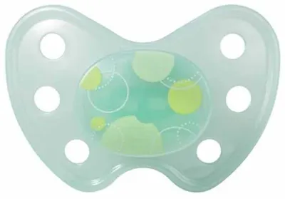 Suzetă din silicon Baby Nova - Dentistar, puncte, mărimea 2