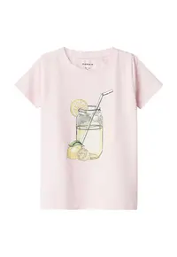 Tricou fete 13241048 - Bumbac organic - Roz - Roz