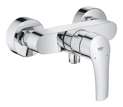 Baterie dus Grohe Eurosmart 33555003, racorduri 1/2 inch, aparenta, monocomanda, cartus ceramic, Crom lucios