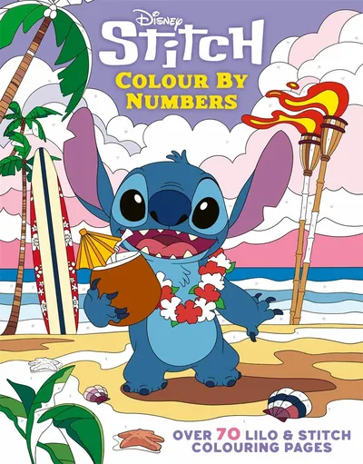 Carte de colorat după număr Bonnier Books Ltd: Lilo & Stitch