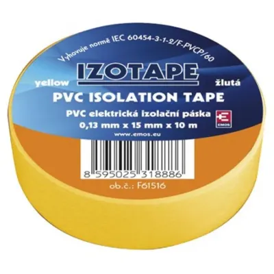 Banda izolatoare PVC 15mm/10m Galben, ZVPEP05