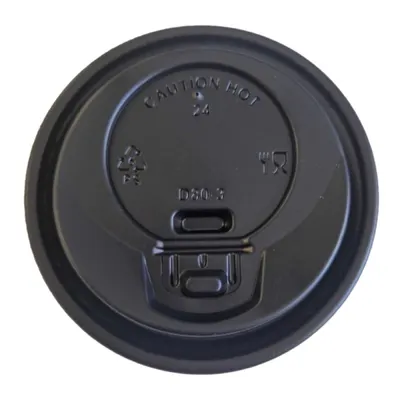 Capace pentru Pahare, 90 mm, Tab din Plastic, Negre, 100 Bucati