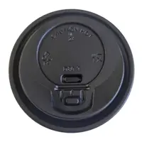 Capace pentru Pahare, 90 mm, Tab din Plastic, Negre, 100 Bucati