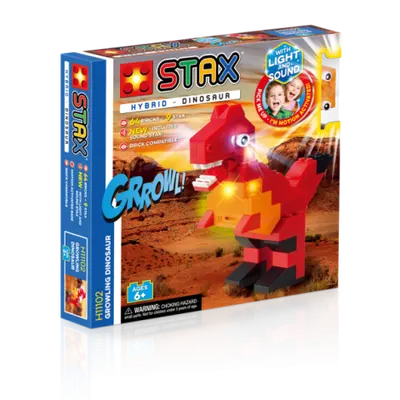 Jucarie - Seturi de constructie cu lumini si sunete Stax - Dinozaur