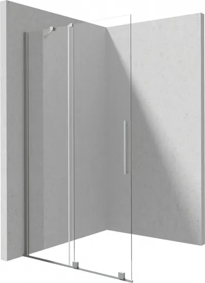 Paravan de dus glisant, 80x195 cm, sticla securizata 6 mm, otel, Deante Prizma