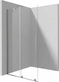Paravan de dus glisant, 80x195 cm, sticla securizata 6 mm, otel, Deante Prizma