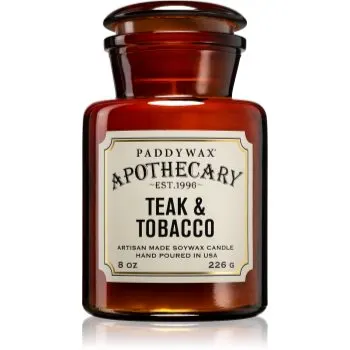 Paddywax Apothecary Teak & Tabacco lumânare parfumată