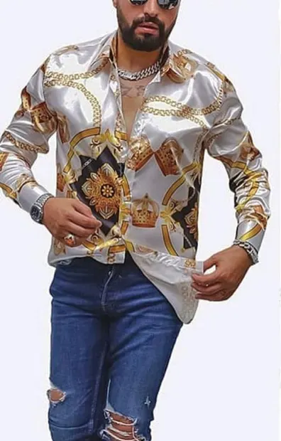 Camasa barbati slim fit pentru evenimente,95%Satin, B5906 O3-1.1