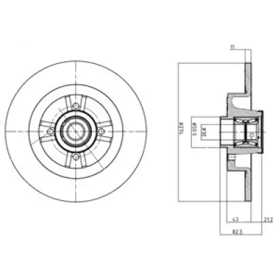 Disc frana DELPHI BG9030RS