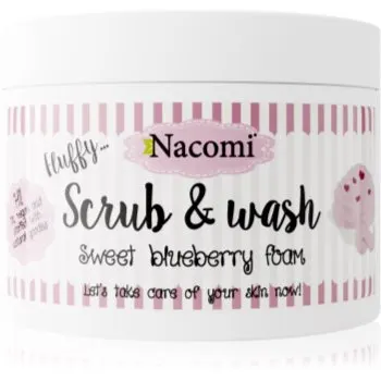 Nacomi Fluffy... Sweet Blueberry Foam exfoliant pentru corp