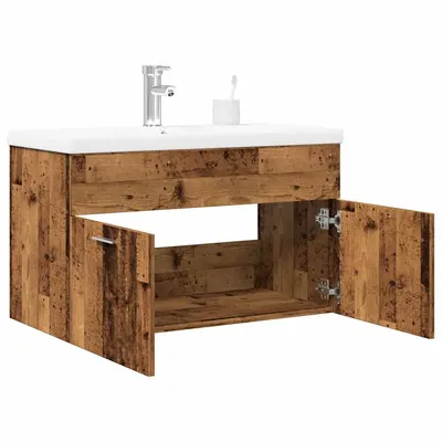 Gossi set mobilier de baie, 2 piese, lemn vechi, lemn prelucrat