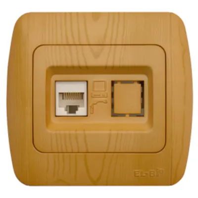 Zirve Priza UTP 1xRJ45 Cat6E ST Fag