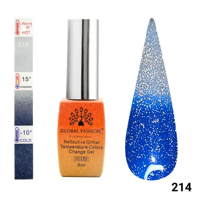 Oja semipermanenta termica, Temperature Color Change Disco 8ml, 214 Engros