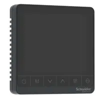 SpaceLogic, Termostat, FCU, proportional, Protocol, 3 Ventilatoare Auto, Deluxe, 24V, Capacitiv, negru
