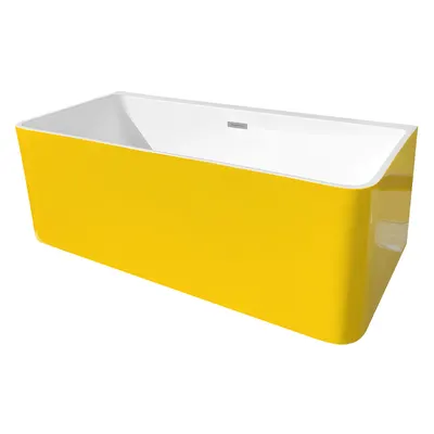 Cada baie freestanding Bella WB-834 acril 170 x 75 x 58 cm galben