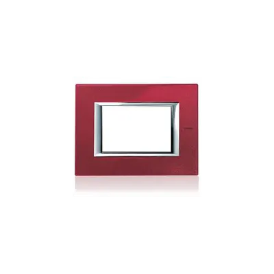 Placa Ornament 4 Module Red China Bticino Axolute