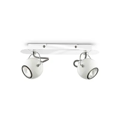 Aplica Lunare 2 becuri, dulie GU10, L:310 mm, H:85 mm, Alb
