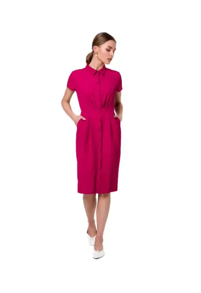 Stil Rochie mini de dama Uleki S335 pruna - Roz