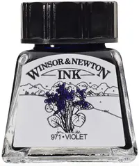 Cerneală de caligrafie Winsor & Newton - Mov, 14 ml
