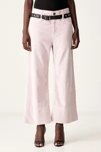Pinko pantaloni pentru femei din catifea reiată