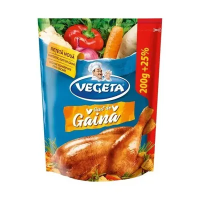Baza pentru mancare cu gust de gaina Vegeta 200g+25% gratis Engros