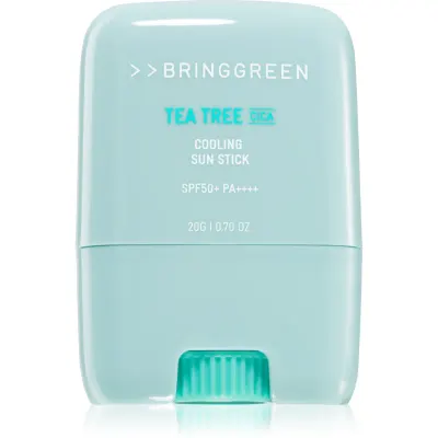 BRINGGREEN Tea Tree Cica Cooling Sun Stick crema protectoare pentru fata stick SPF 50+ 20 g
